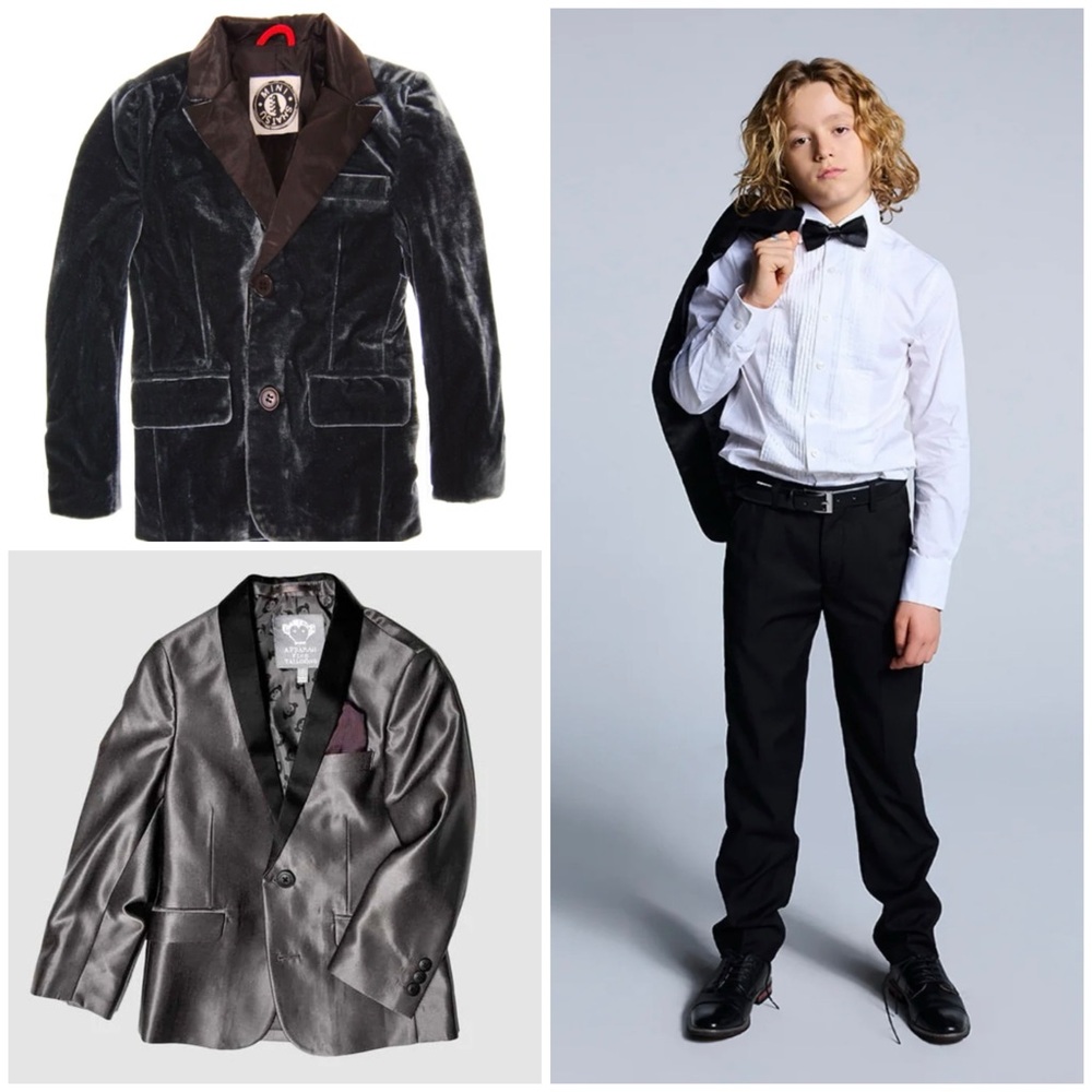 Bundle of Appaman Blazer & Tuxedo Pants + Mini Shatsu Velvet Blazer 5/6